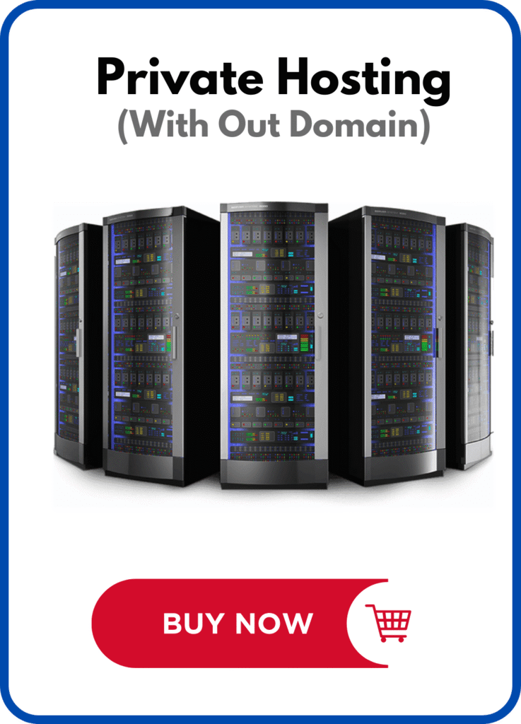Private Hosting (with out domain)