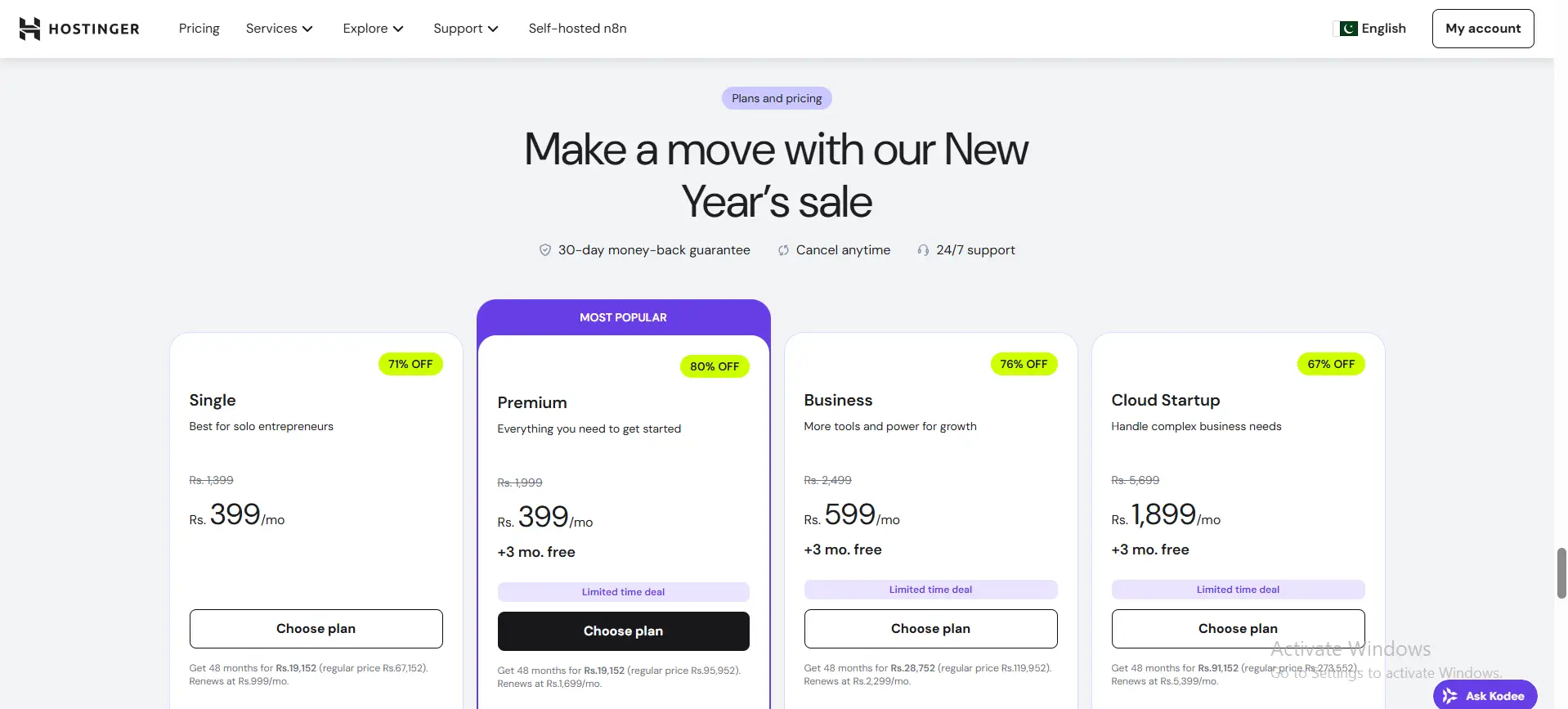 Hosting Plans & Key Features