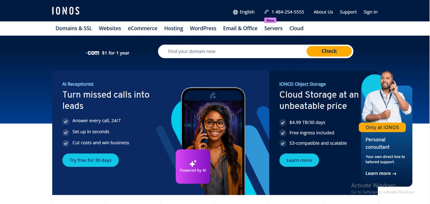 IONOS hosting 2026